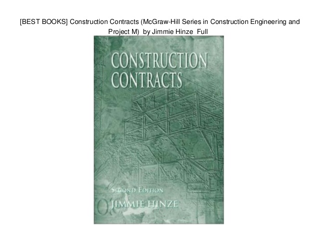 Construction Contracts Hinze Pdf To Word
